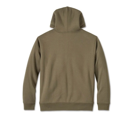 Bar & Shield Sherpa Full Zip Hoodie - Grape Leaf