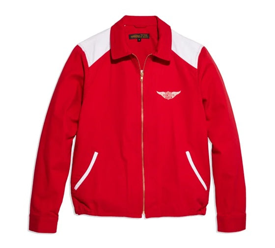 Men's Black Club Jacket - Red