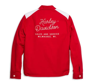 Men's Black Club Jacket - Red
