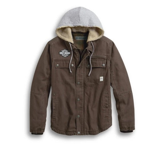 Men's Zip-Off Hood Workwear Jacket