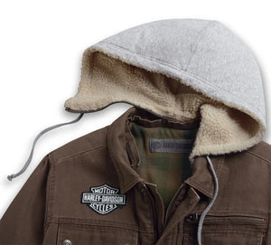 Men's Zip-Off Hood Workwear Jacket
