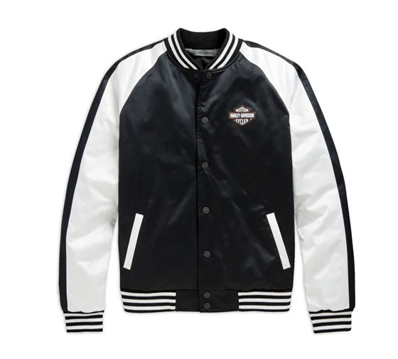 Men's Colorblock Winged Logo Bomber Jacket