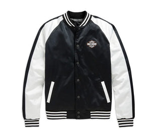 Men's Colorblock Winged Logo Bomber Jacket