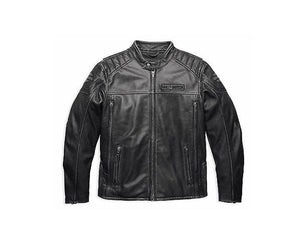 ✦HARLEY−DAVIDSON✦ 牛革 Harley Davidson Men's Midway Motorcycle Leather Jacket – HDJ