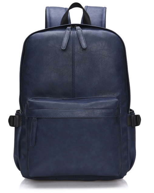 Zee Leather - New Men's Shoulder Bag Black Leather Backpack Bag student Chaonan low-cost explosion models on behalf of
