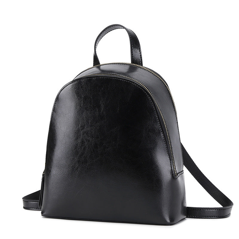 Zee Leather - New Style Genuine Leather Cowhide Fashion All-Match Backpack Female Bag