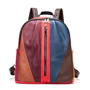 Zee Leather - Women'S Bags, Leather Stitching, Color Backpack, Casual Leather Handbags, New Style
