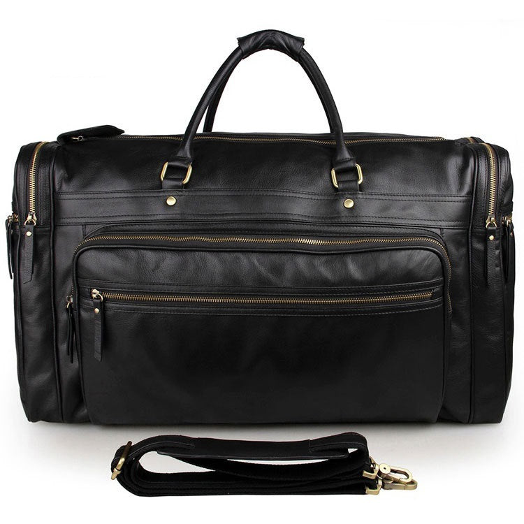 Zee Leather - High-Capacity Leather Travel Bag In The First Layer Of Cowhide