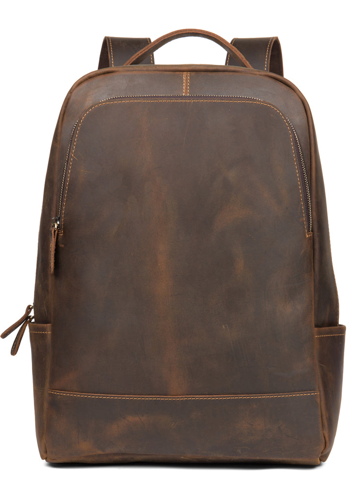 Zee Leather - Leather men's backpack leather travel backpack