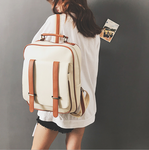 Zee Leather - Vintage British shoulder bag female New Wild soft leather simple college wind large capacity student bag