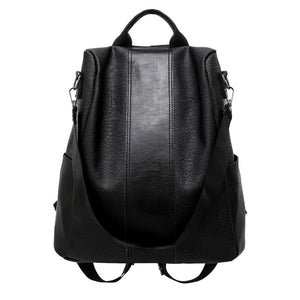Zee Leather - Zipper Lady School bag Anti Theft Backpacks Waterproof Shoulder Bag