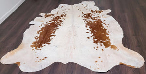 Premium Quality Real Tricolor Cowhide Rug Leather/ Cow Skin Area Rug Hair on Leather Hide 6 ft X 6 ft - 36 x 36 sq.ft Approx. (Tricolor 19)