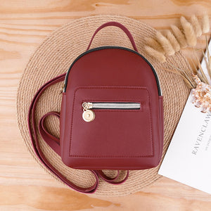 Zee Leather - Zipper Lady School bag Anti Theft Backpacks Waterproof Shoulder Bag