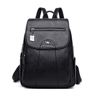 Zee Leather Anti-theft soft leather wild travel bag