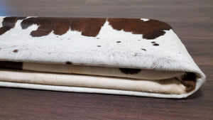 Premium Quality Real Tricolor Cowhide Rug Leather/ Cow Skin Area Rug Hair on Leather Hide 6 ft X 6 ft - 36 x 36 sq.ft Approx. (Tricolor 27)