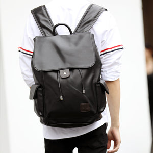 Zee Leather - Shoulder bag men's leather business trend flip backpack, student bag, men's travel bag