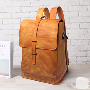 Zee Leather - Tanning leather leather backpack Backpack Bag retro leather tanned leather men pack a computer on behalf of foreign trade