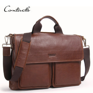 Zee Leather - Men's business briefcase leisure single shoulder bag handbag handbag