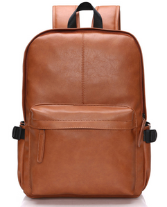 Zee Leather - New Men's Shoulder Bag Black Leather Backpack Bag student Chaonan low-cost explosion models on behalf of