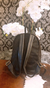 Zee Leather Natural Cowhide Backpack | 100% Real Hair On Cowhide Leather Backpack | Cowhide Shoulder Bag | Hair on Leather Backpack