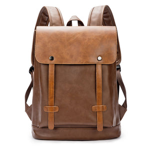 Zee Leather Backpack College Wind Leather