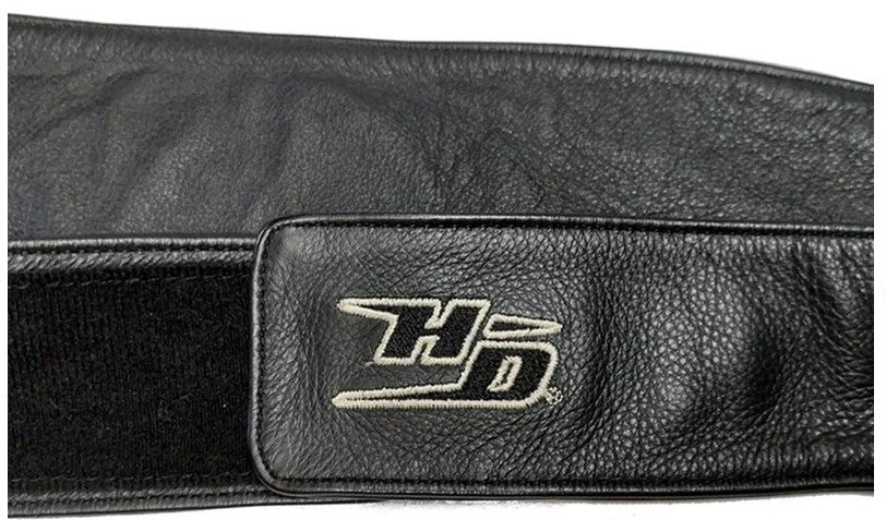 Vintage Men's Harley-Davidson Deluxe Black Leather Chaps