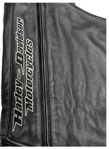 Vintage Men's Harley-Davidson Deluxe Black Leather Chaps