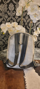 Zee Leather Natural Cowhide Backpack | 100% Real Hair On Cowhide Leather Backpack | Cowhide Shoulder Bag | Hair on Leather Backpack