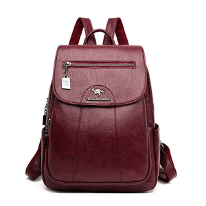 Zee Leather Anti-theft soft leather wild travel bag