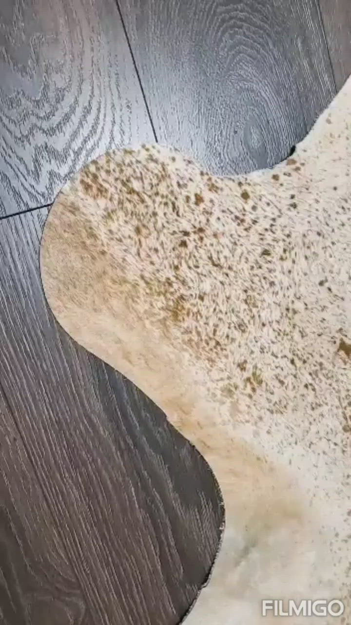 Premium Quality Real Tricolor Cowhide Rug Leather/ Cow Skin Area Rug Hair on Leather Hide 6.5 ft X 6 ft - 36 x 36 sq.ft Approx. (Tricolor 22)