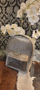Zee Leather Natural Cowhide Backpack | 100% Real Hair On Cowhide Leather Backpack | Cowhide Shoulder Bag | Hair on Leather Backpack