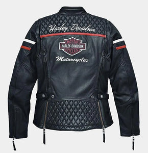 H-D Miss Enthusiast Triple Vent Women's Leather Jacket