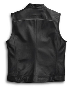 Harley Davidson Men's Foster Reflective Leather Vest