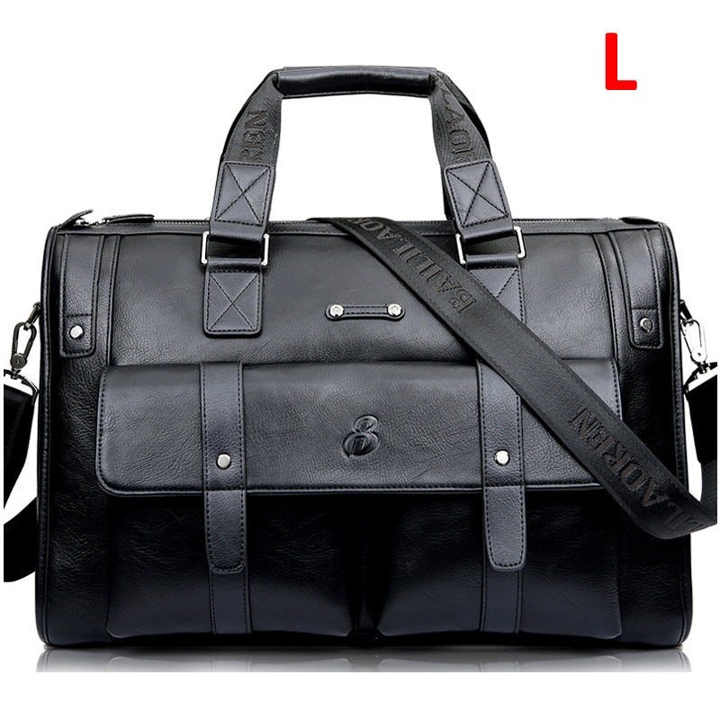 Zee Leather – Men’s Leather Black Briefcase Business Handbag Messenger Bags Male Vintage Shoulder Bag Large Laptop Travel Bags