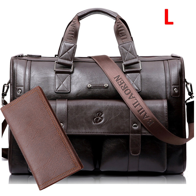 Zee Leather – Men’s Leather Black Briefcase Business Handbag Messenger Bags Male Vintage Shoulder Bag Large Laptop Travel Bags