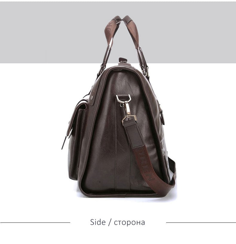 Zee Leather – Men’s Leather Black Briefcase Business Handbag Messenger Bags Male Vintage Shoulder Bag Large Laptop Travel Bags