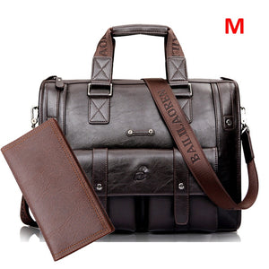 Zee Leather – Men’s Leather Black Briefcase Business Handbag Messenger Bags Male Vintage Shoulder Bag Large Laptop Travel Bags