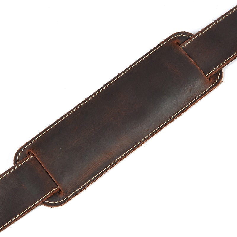 Zee Leather Men's Travel Bag With Shoe Pocket 20 inch Big Capacity Vintage Crazy Horse Leather Weekend luggage Messenger Bag