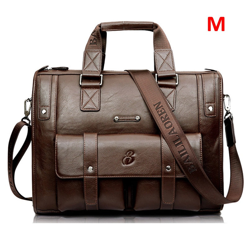 Zee Leather – Men’s Leather Black Briefcase Business Handbag Messenger Bags Male Vintage Shoulder Bag Large Laptop Travel Bags