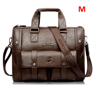 Zee Leather – Men’s Leather Black Briefcase Business Handbag Messenger Bags Male Vintage Shoulder Bag Large Laptop Travel Bags