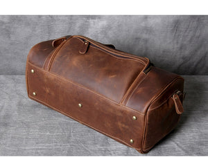 Zee Leather New Fashion Brand Designer Business Trip Travel Bag For Man Outdoor Genuine Leather Shoe Duffle Bag Male Coffee Black