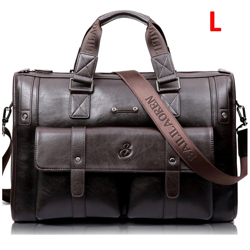 Zee Leather – Men’s Leather Black Briefcase Business Handbag Messenger Bags Male Vintage Shoulder Bag Large Laptop Travel Bags