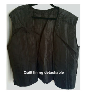 Real Cow Leather Motorcycle Jacket Black & Brown for Men
