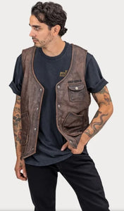 Harley Davidson Men's Bremen Leather Vest