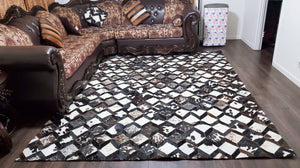 Cowhide Patchwork Rug