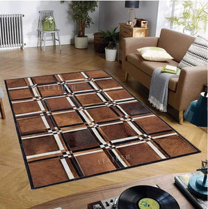 New Cowhide Patchwork Rug