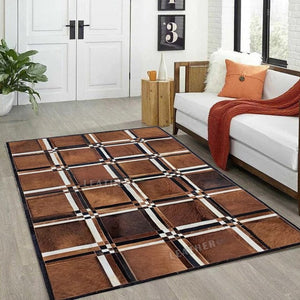 New Cowhide Patchwork Rug
