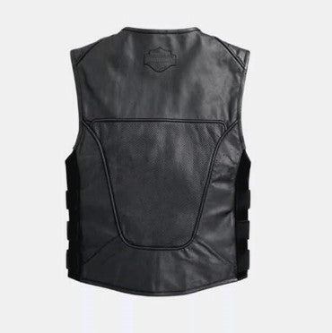 Leather Vest, Harley Davidson Leather Vest for Men