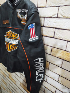 Harley Davidson Eagle Men's Leather Motorcycle Jacket