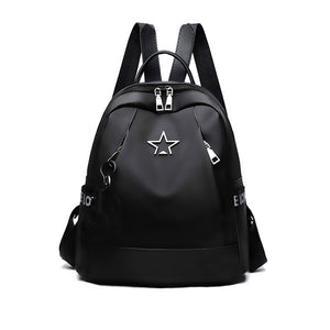 Zee Leather - Zipper Lady School bag Anti Theft Backpacks Waterproof Shoulder Bag